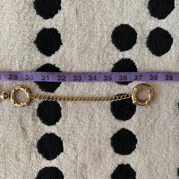 Vintage Gold Metallic Chain Boho Chic Statement Retro Hip Waist Belt - Picture 10 of 11